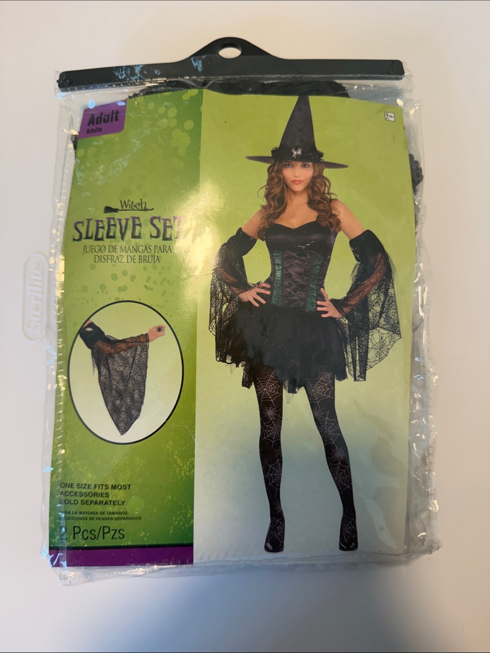 Party City Black Witch Lace Sleeve Set